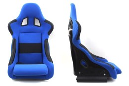 Fotel sportowy RICO Welur Blue