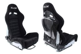 Fotel sportowy SLIDE X3 zamsz Black S